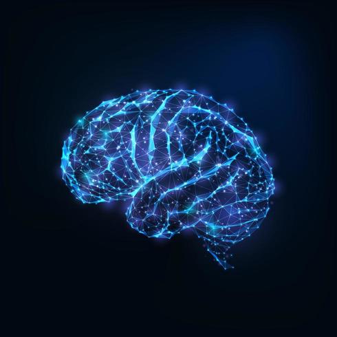 Cérebro humano feito de redes energéticas astrais